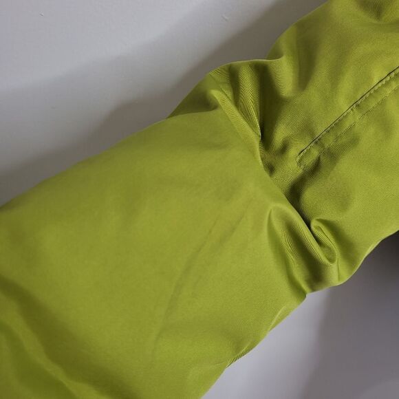 Y2K/90s chartreuse green full zip‎ down fill blend winter ski jacket M - Picture 5 of 14